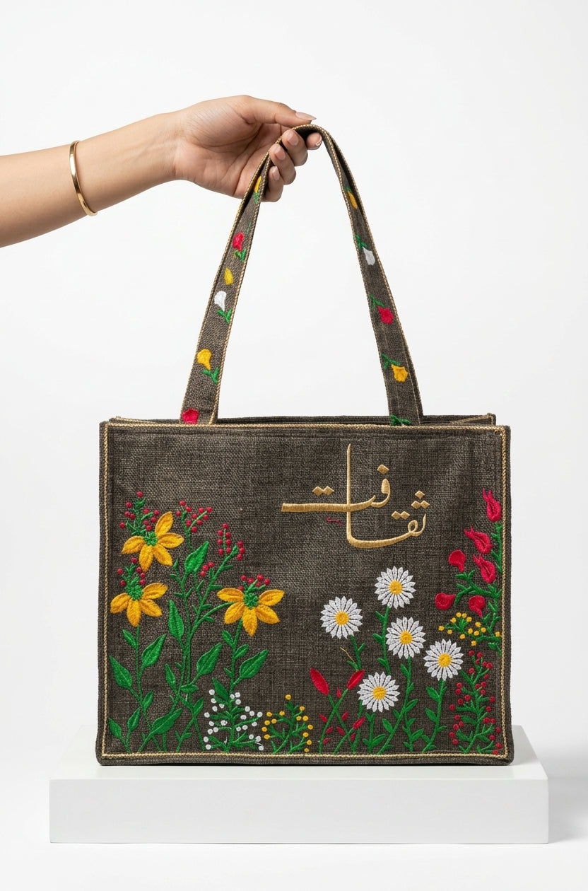 Saqafat Tote Bag - Chestnut Brown