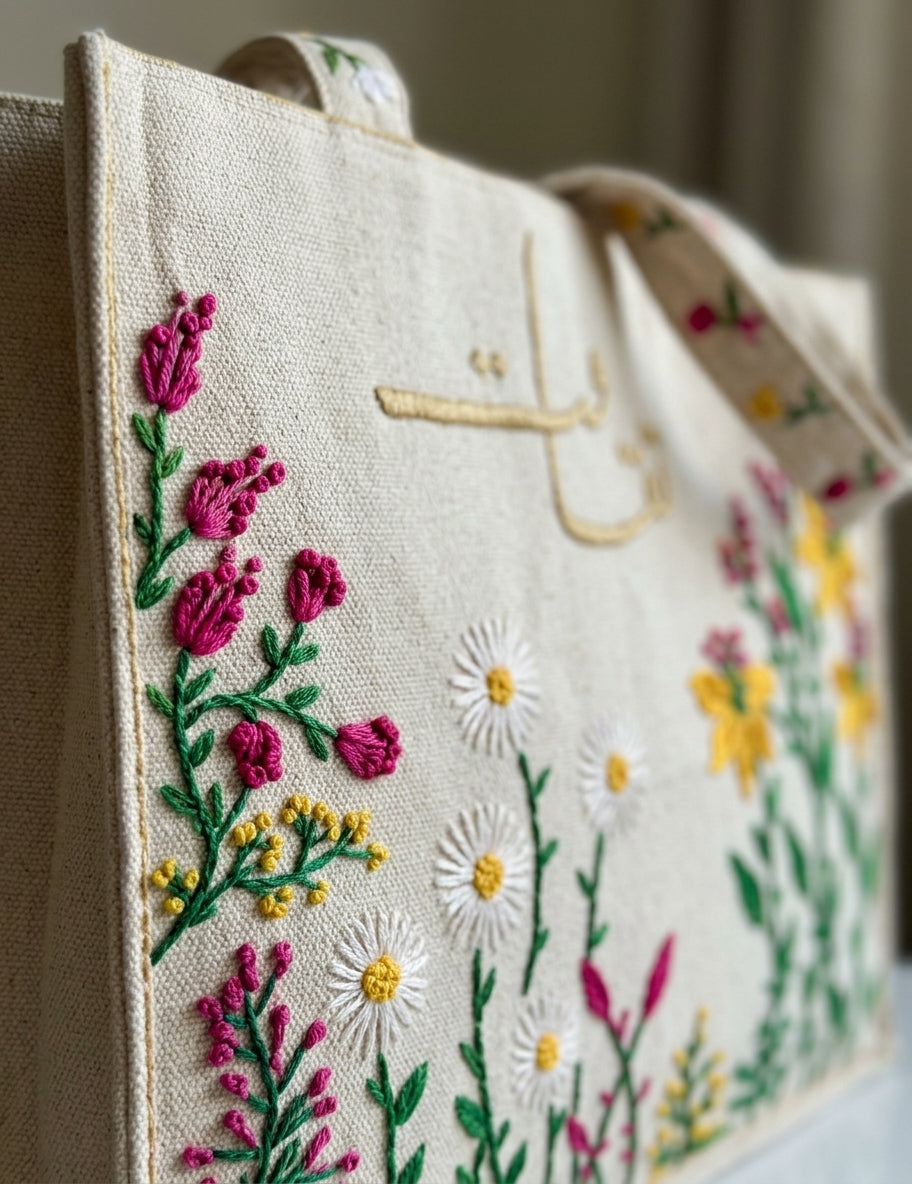 Saqafat Tote Bag - Ivory Cream