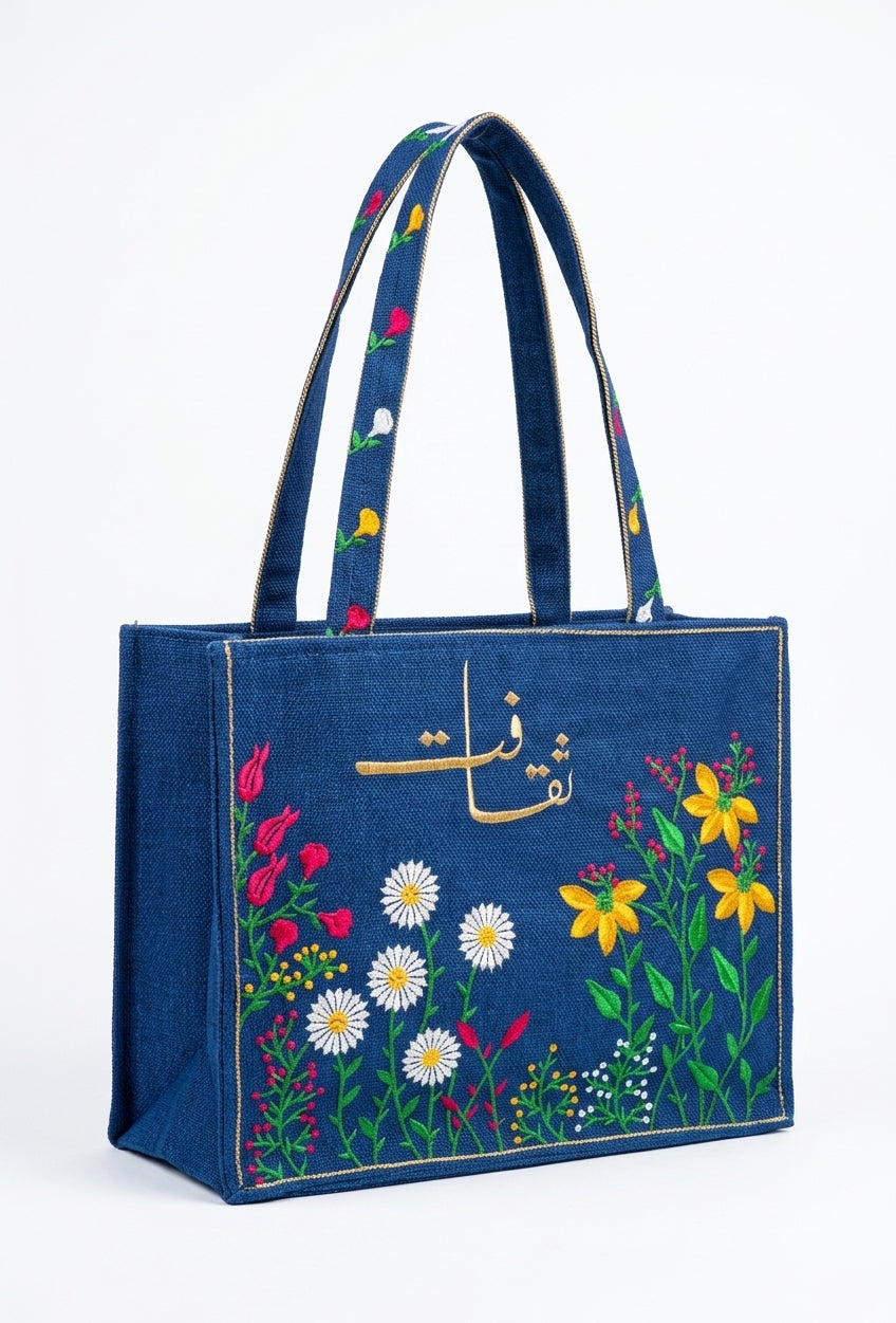 Saqafat Tote Bag - Royal Blue